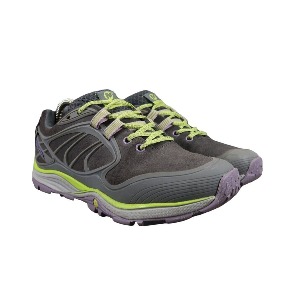 Merrell Shoes Womens 8 Hiking Athletic Verterra Leather Waterproof Outdoor Sport